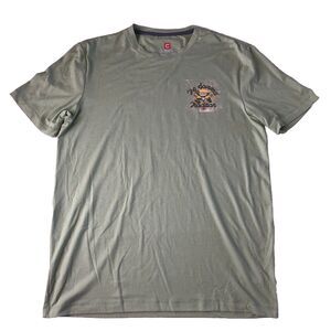 Chaps Men’s Take a Pitcher Spirited Tradition T-shirt Light Sage Medium NWT